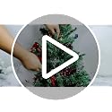 Set of 3 Silver Metal Christmas Tree Ornaments with Red Ribbon