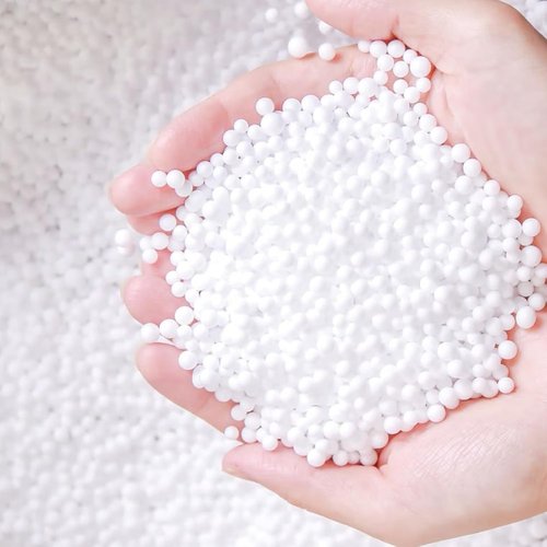 AOODOOM Foam Beads for Slime - 80,000 White Polystyrene Beads for Kids DIY Crafts & Party Decor | 0.08-0.12 in