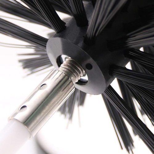 Chimney Cleaning Brushes by Chimney Sweep | 5.9in & 3.9in Brush Heads for Efficient Fireplace Maintenance