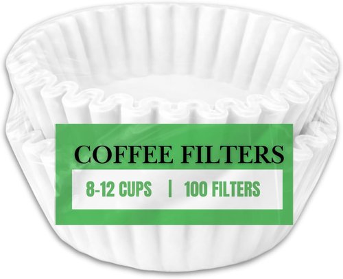 Coffee Filters | Regine Switzerland 100 Count Disposable Basket Filters - Fits 8-12 Cup Machines, 7.875 x 3.25 Inch