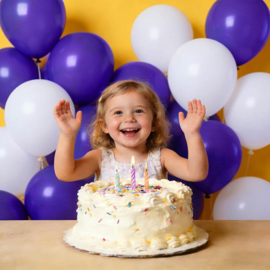 Purple Latex Balloons - 12 Inch | 110pcs for Birthday Party, Baby Shower & Wedding Celebrations