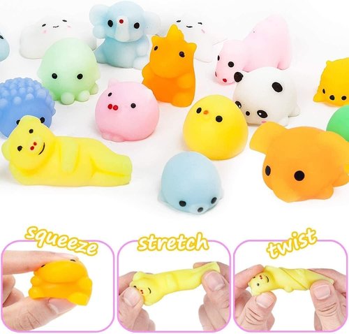 Kaisbro 115 Pcs Squishy Fidget Toys - Fun Party Favors for Kids | Ideal Goodie Bag Stuffers