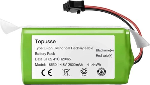 TOPUSSE 14.4V 2800mAh Li-ion Replacement Pa04 Battery Compatible with Ecovacs Deebot Vacuum N79 N79S DN622 & Eufy RoboVac 11S, 11S MAX, RoboVac 15C 30C MAX 25C G10 G20 G30 G40G