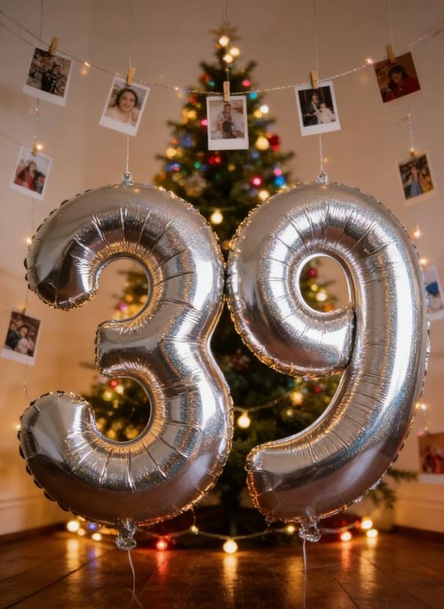 Laser Silver Number 2 Balloon - 40 Inch Birthday Decoration for Second Birthday Party Supplies