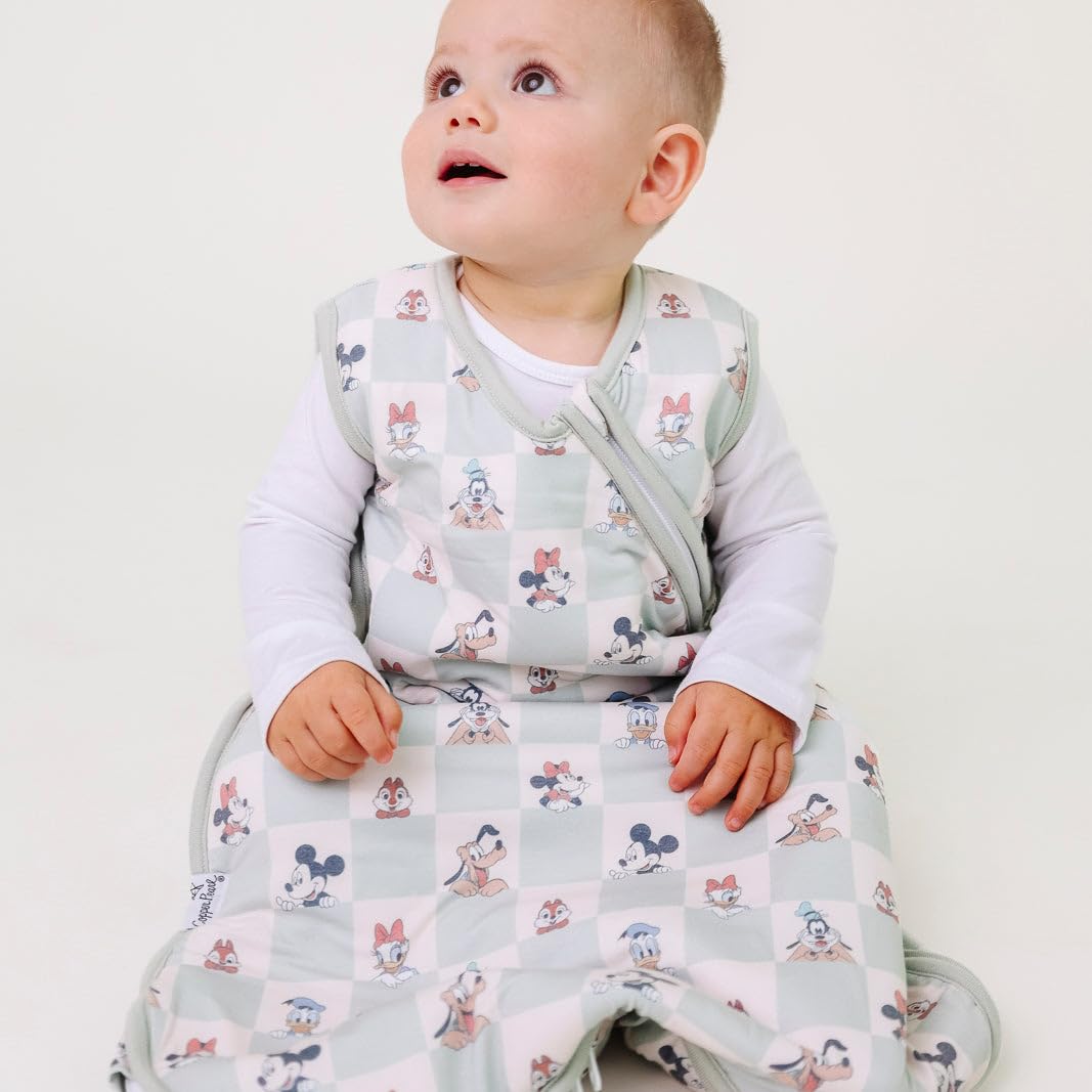 Copper Pearl Baby Sleep Sack, Mickey Mouse & Friends - 0.5 TOG Summer Wearable Blanket for 12-18 Months, Sleeveless Sleep Sack for Baby Boy or Girl