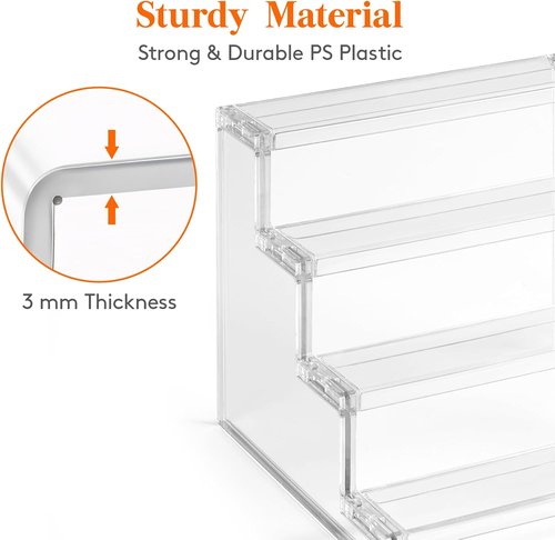Lifewit Perfume Organizer - Clear Makeup Display Shelf for Vanity & Bathroom - 23 cm (9")