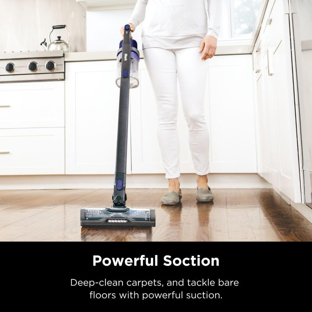 Shark Rocket Cordless Stick Vacuum - Lightweight 7.5 lbs | Blue Iris (Renewed)