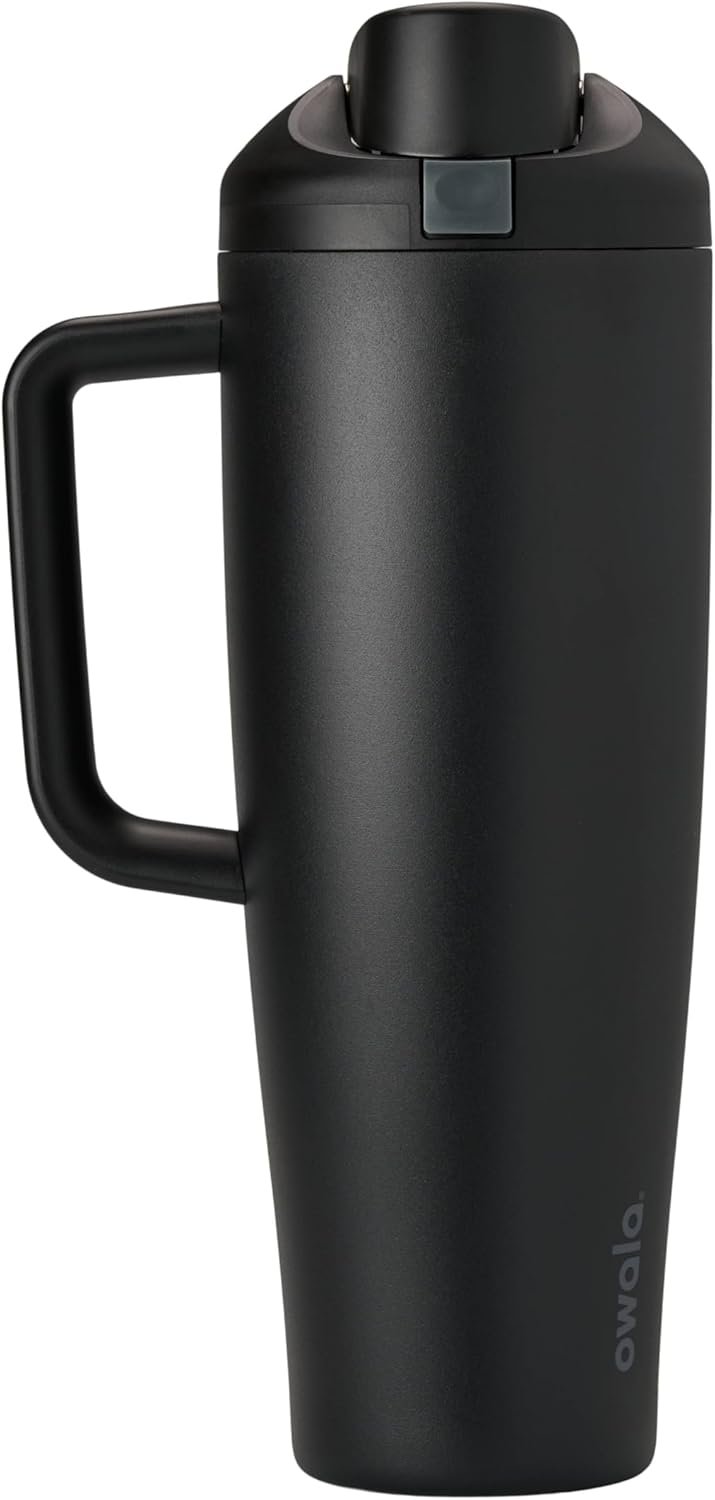 Owala FreeSip Tumbler - Insulated Stainless Steel Water Bottle with Built-in Straw & Handle | 40oz, BPA Free, Leak Proof