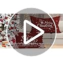 Lanpn Christmas Decorative Pillow Covers, 20x26 Standard Shams - Set of 2