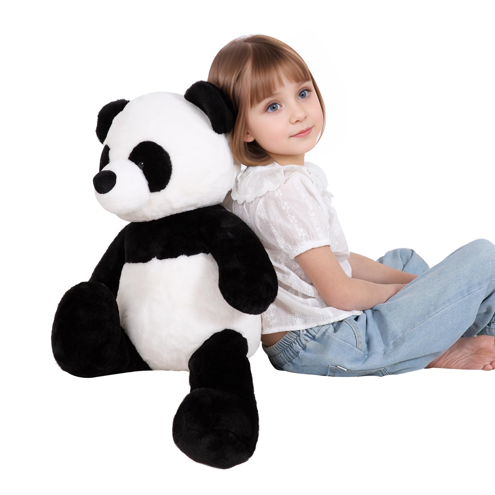 FFxiong 24" Giant Panda Bear Stuffed Animal Plush Toy Cute Soft Body Panda Pillow Kawaii Big Doll, Gift for Kids Boy Girl Birthday Valentines Christmas