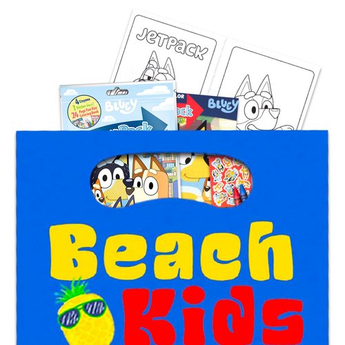 Bluey 12 Activity Play Packs for Boys, Girls - Mini Coloring Books, Loot Bags, Travel Activity Set - Bluey Party Favors for Kids
