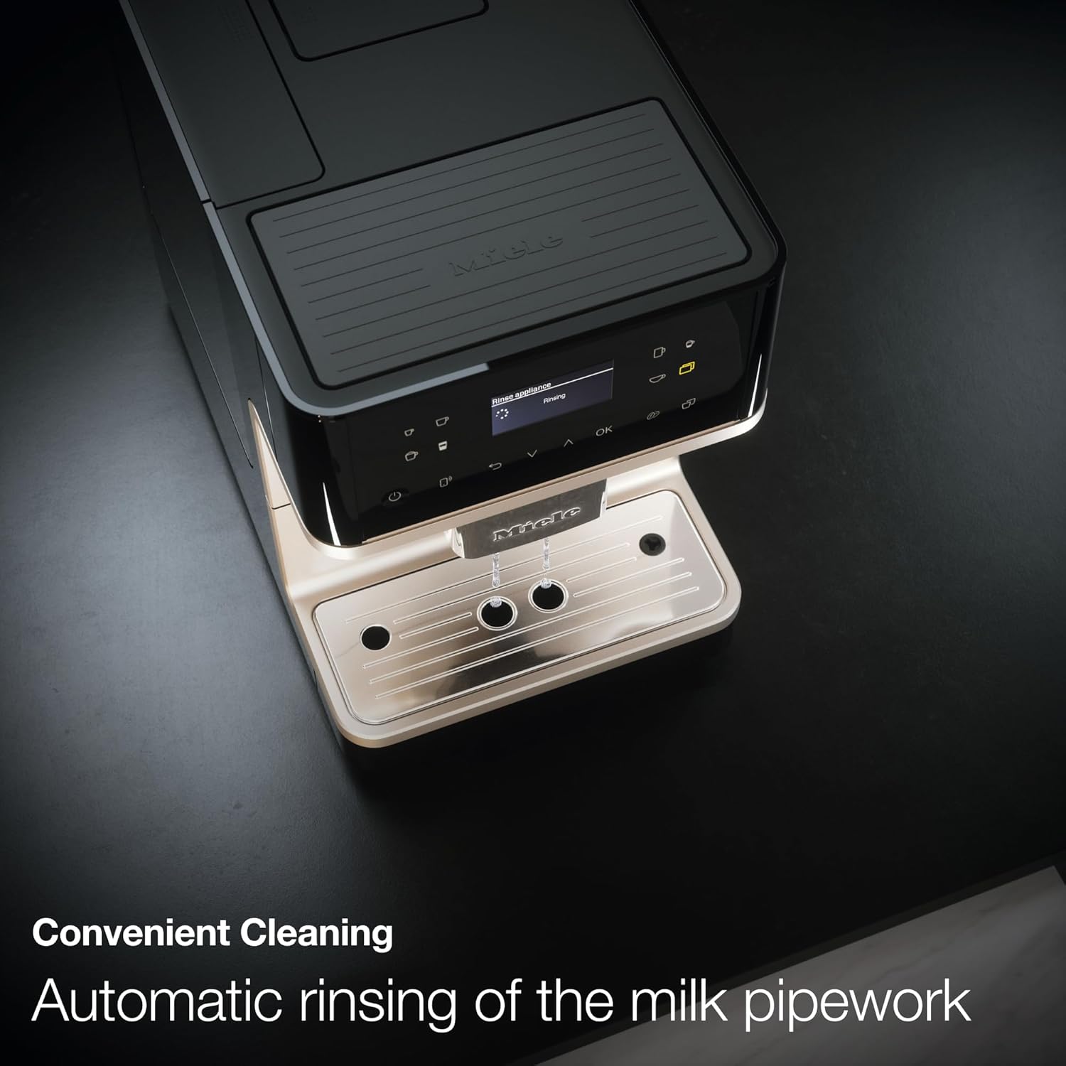 Miele CM 6360 MilkPerfection Automatic Coffee Machine - OneTouch for Two, WiFi-Enabled, Obsidian Black
