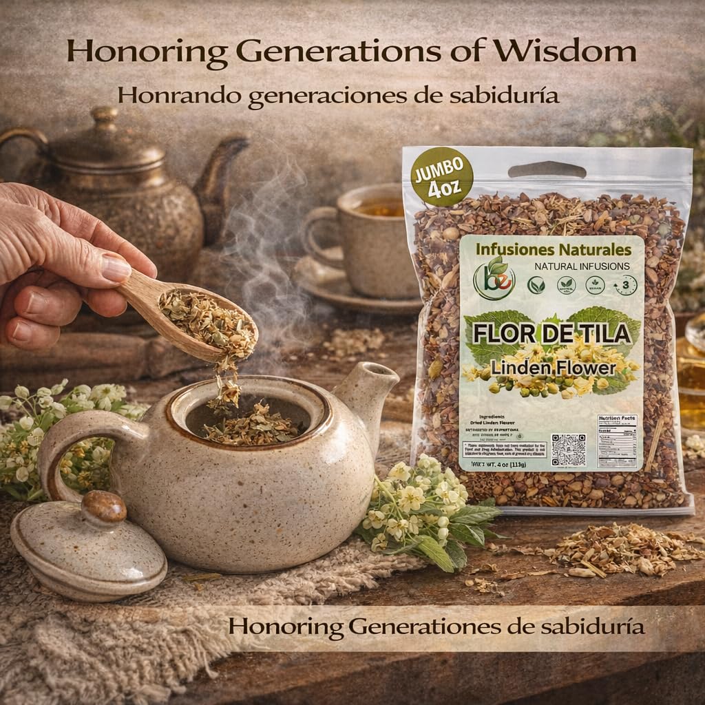 Tila Seca Herbal Tea (4 oz) – 100% Natural Linden Flowers & Leaves (Ternstroemia lineata) – Traditional Relaxation & Nightly Comfort – Wildcrafted Loose Leaf – Caffeine-Free, Vegan, Non-GMO – Authentic by BEXPERTSUSA