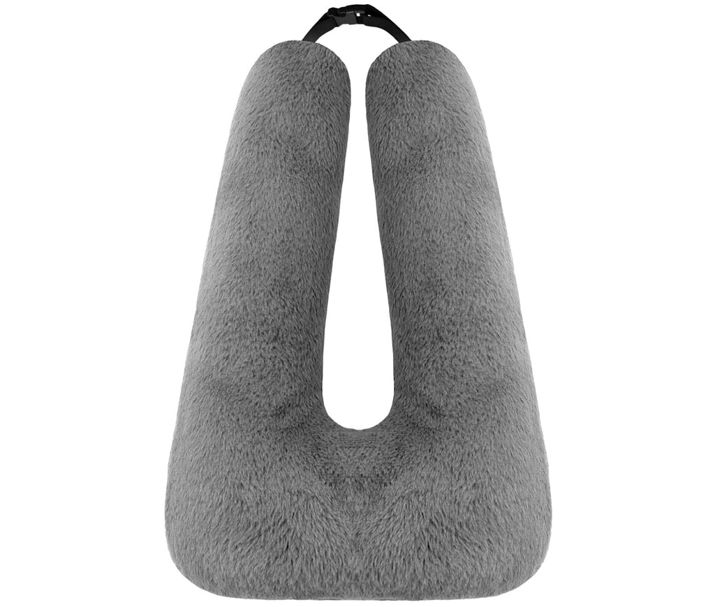 Swemos Travel Pillow, Car Pillow for Kids & Adults - Ergonomic Travel Pillows Sleeping Aid for Neck & Body Support, Car Travel Essentials Pillow on Road Trips-Gray
