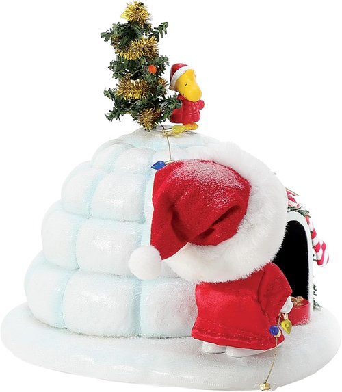 Department 56 Possible Dreams | Snoopy and Woodstock Puffer Igloo Figurine - 7 Inch, Multicolor