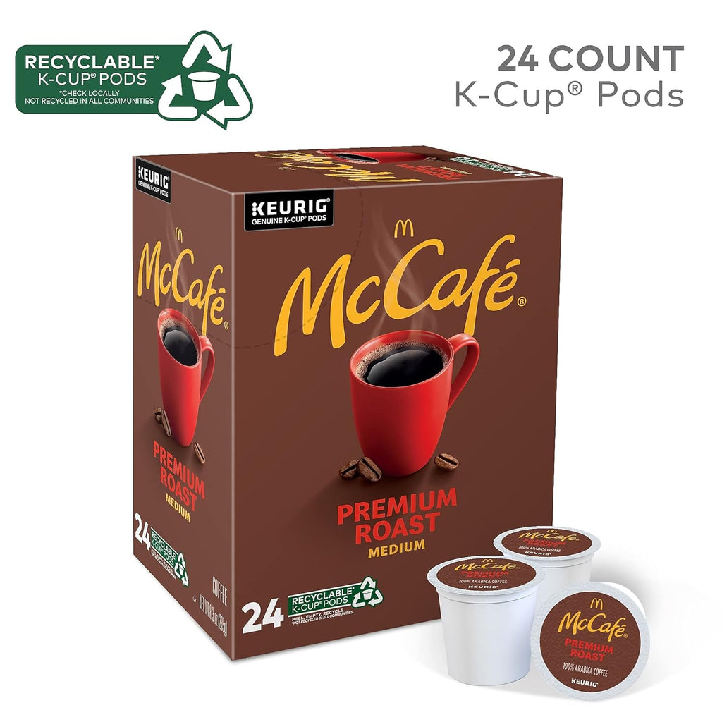 McCafe Premium Roast K-Cup Pods - Rich Flavor & Aroma | 24 Count Box