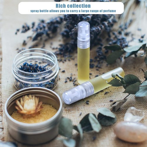 KINBOM Refillable Perfume Atomizers - Travel-Sized Plastic Spray Bottles (5ml) for Hair, Face & Plants
