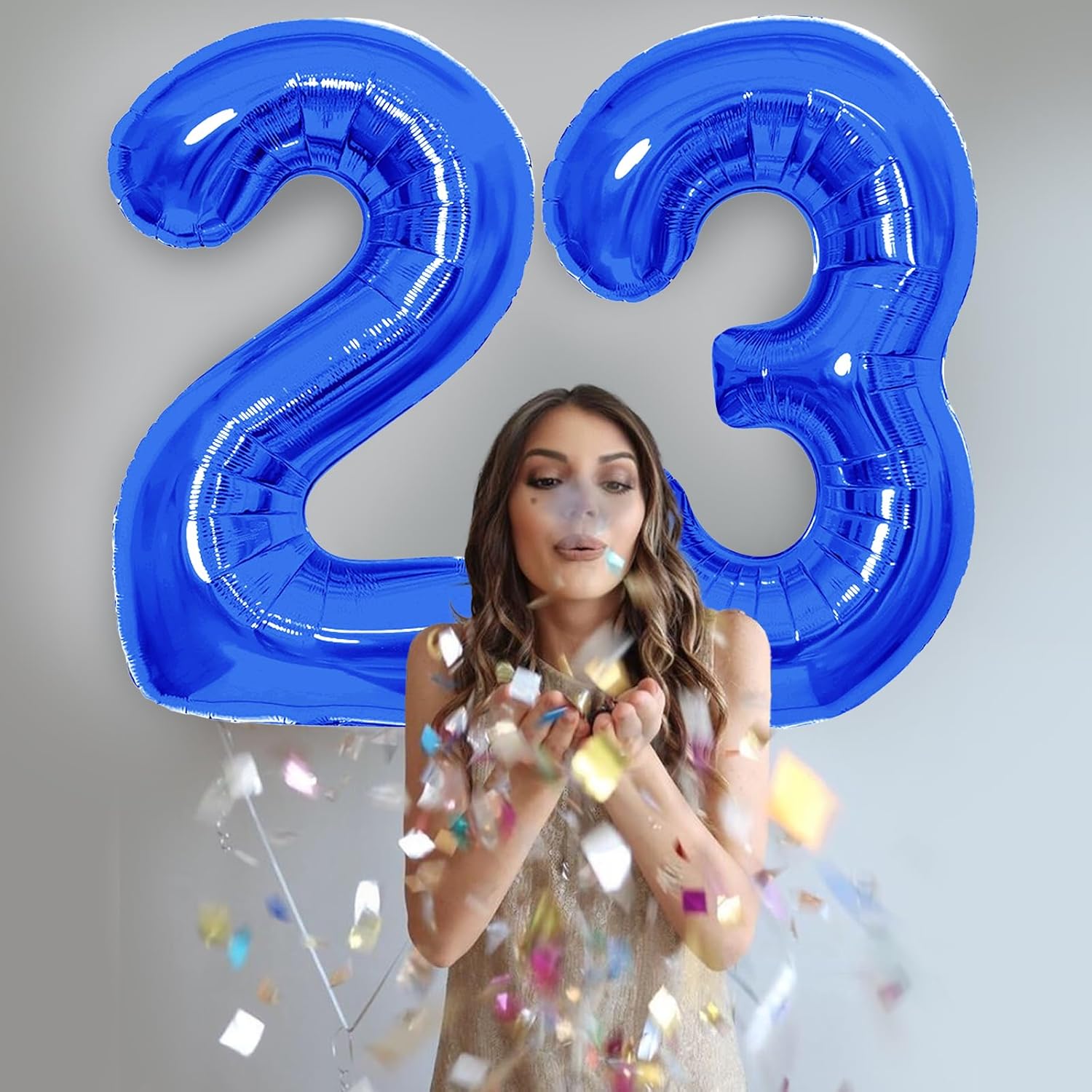 Number Balloons - Giant Navy Blue Number 10 Balloon | Perfect Birthday Decoration for Boys and Men