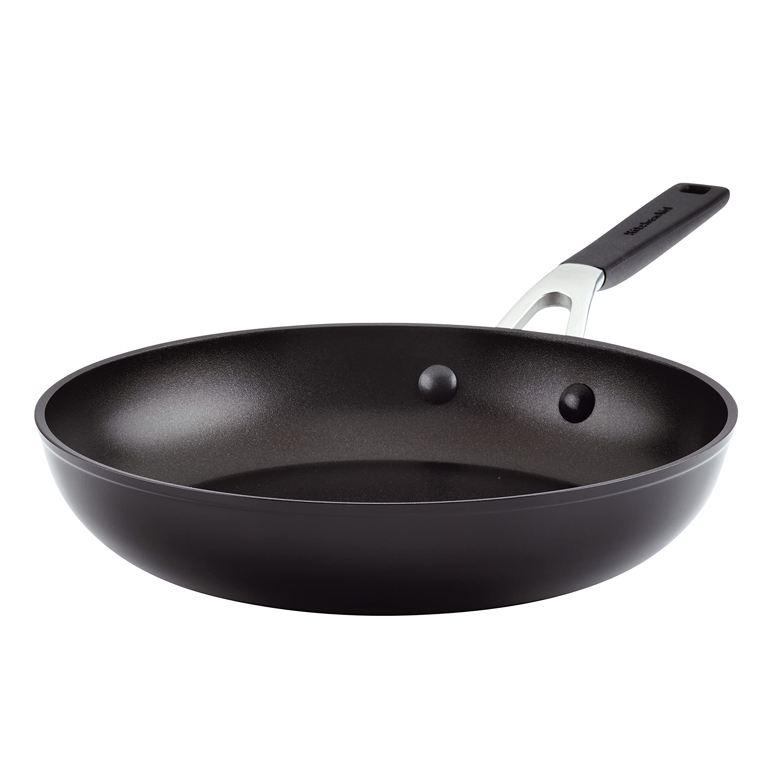 KitchenAid Hard Anodized Nonstick Frying Pan/Skillet, 10 Inch - Onyx Black