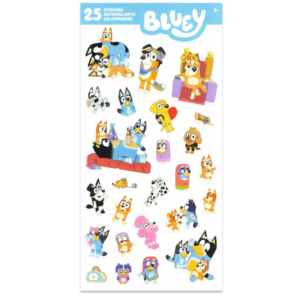 Bluey Backpack with Lunch Bag for Kids, Boys, Girls - Bundle with 15” School Bag, Lunch Box, Water Bottle, Stickers, More | Bluey Backpack and Lunchbox Set
