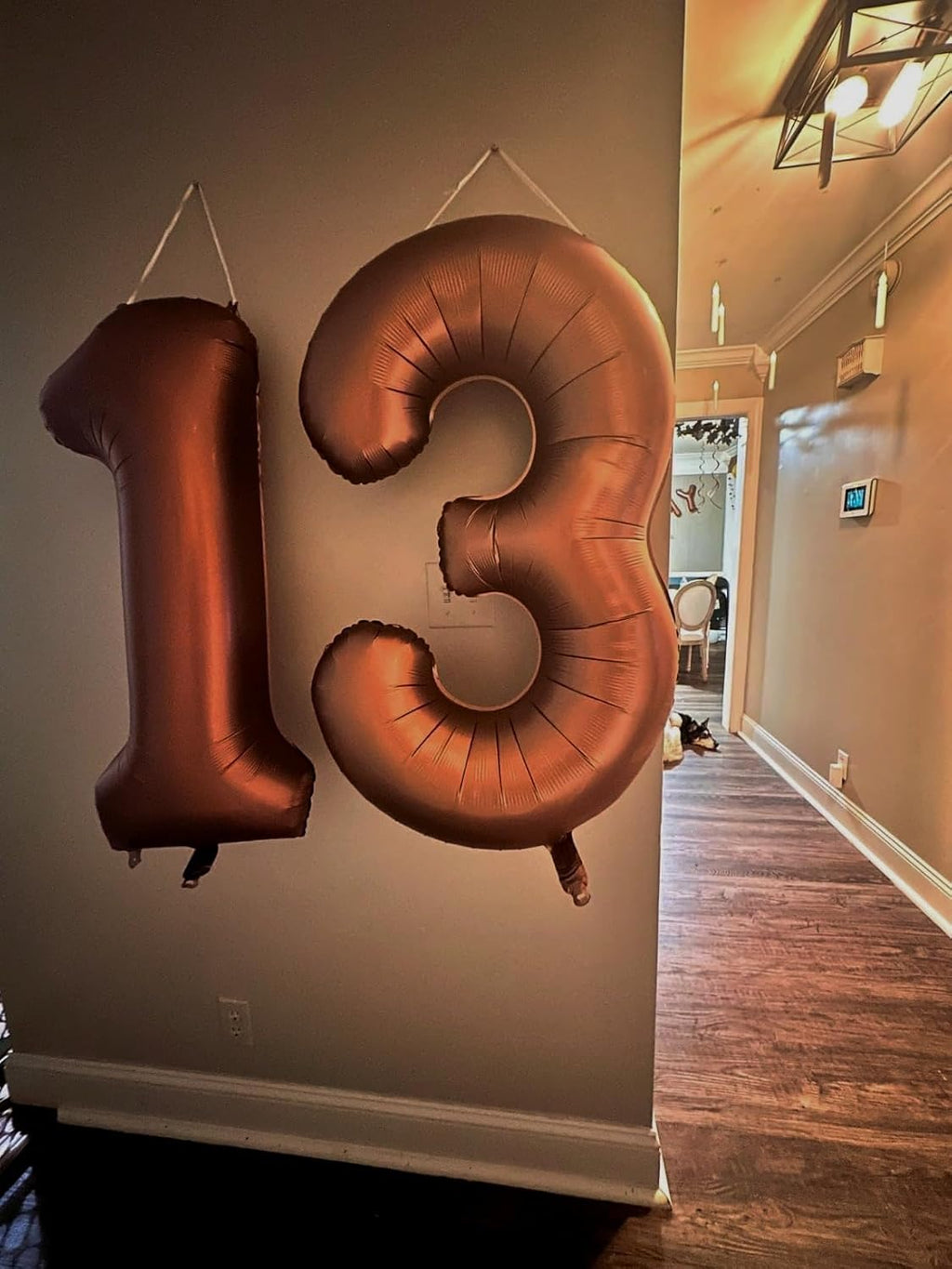 Number Balloons | 40 Inch Coffee Brown 1 Balloon for 1st Birthday Party Decorations