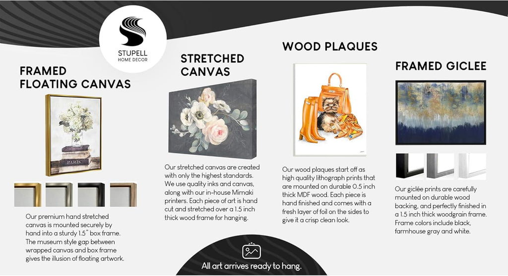 Stupell Industries Bathroom Wall Art - Charming Wood Decor by Lil' Rue | Perfect for Home Decor