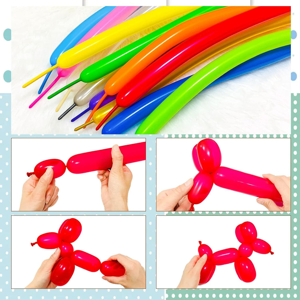 Red 260 Balloons by [Brand Name] - Thick Latex Twisting Balloons for Animal Models | Perfect for Halloween, Weddings & Birthdays