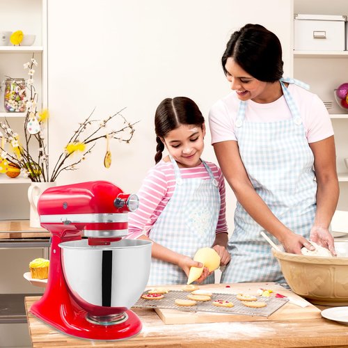 Mixer Slider Mat for Kitchen Aid 4.5-5 Qt Tilt Head Stand Mixer, Glossy Sliding Tray Mixer Sliders for Kitchenaid Artisan Mixer, Kitchen Aid Accessories and Attachments, Countertop Storage, Clear