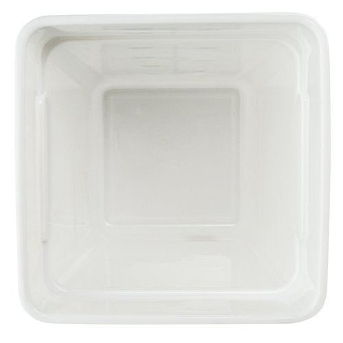 Winco Square Storage Container, 4-Quart, White