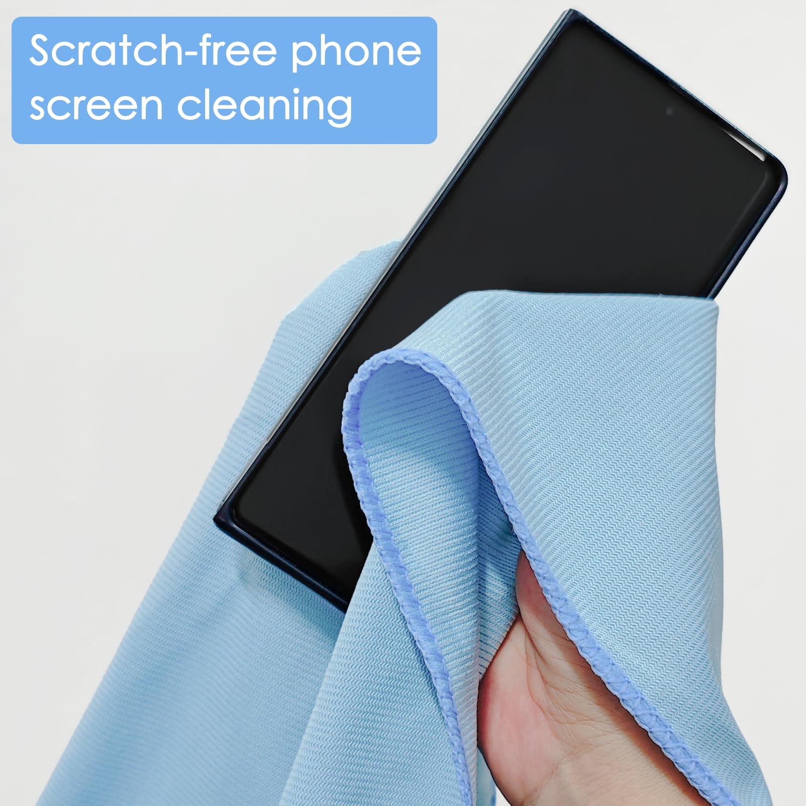 ATZNZIK 24 Pack Microfiber Glass Cleaning Cloth 16 Inch X 16 Inch Polishing Cloths Glass Cleaning Towel Lint Free Cloth for Cleaning Windows, Glasses, Mirrors, Windshields, Stainless Steel