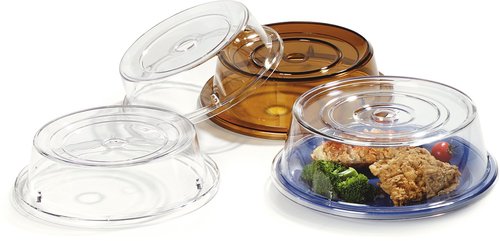 Carlisle FoodService Products CFS 199307 Polycarbonate Plate Cover, 11-7/16" Diameter x 2-3/4" Height, Clear (Case of 12)