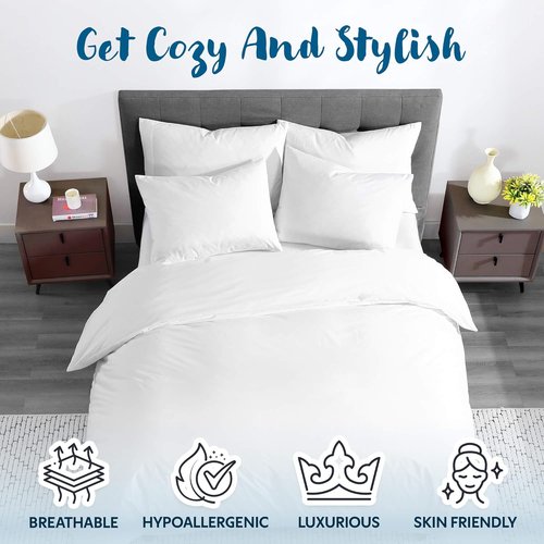 Guardmax Waterproof Duvet Cover - Premium Jersey Fabric, Bed Bug & Allergen Proof | Queen Size (86 x 86)