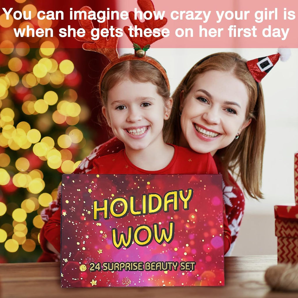 Skiennix Makeup Advent Calendar 2025 - 24 Gift Boxes for Teens & Women | Christmas Countdown Set