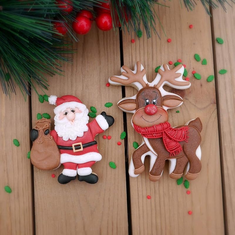 Premium Stainless Steel Rudolph Cookie Cutter - 4" Child & Family Safe