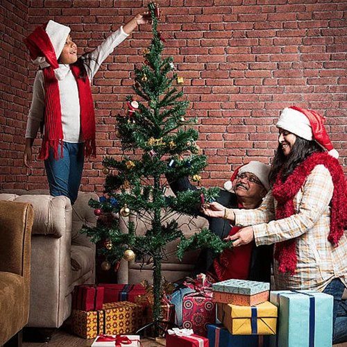 DJEMMPS Christmas Tree Stand, Folding Xmas Tree Stand Metal Christmas Tree Stand for Artificial Tree Folding Stand,Christmas Tree Base, Fits 0.5-1.25 Inch Pole