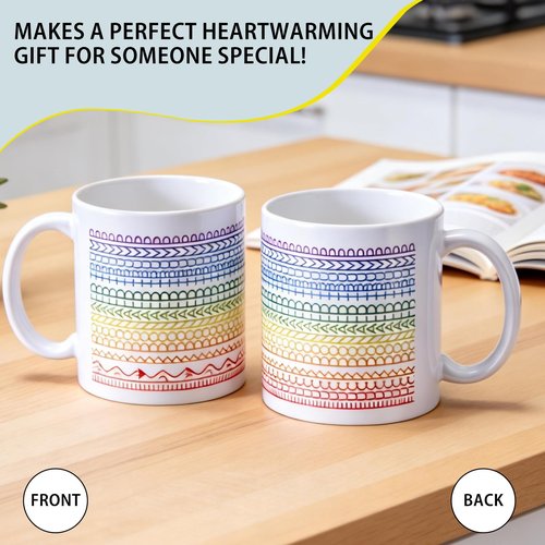 GLECTG Fuck Donald Trump Mug, 12 oz Ceramic Hidden Message Coffee Cup, Fuck Trump Mug, Funny Democrat Gifts, Anti MAGA Merchandise, FDT Gifts, Funny Coffee Cups, Political Liberal Merchandise