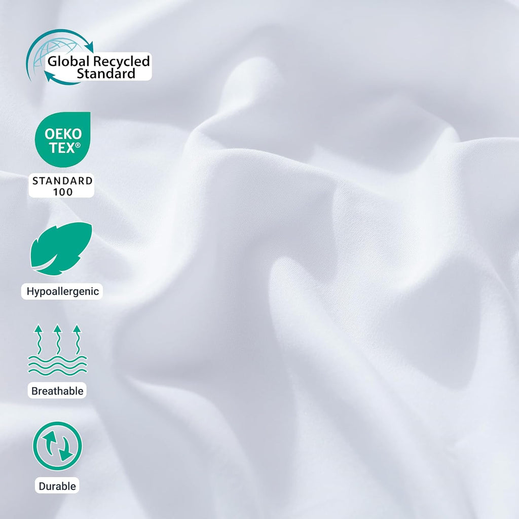 Soft Brushed Microfiber Pillow Cases by [Brand Name] - 48 Pack Standard Size with Envelope Closure | Ideal for Hotels, Airbnbs, and Clinics (20x26, White)