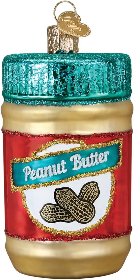 Old World Christmas Glass Blown Peanut Butter Ornament - Handcrafted Holiday Decoration for Trees