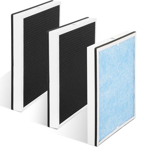 HEPA/Activated Carbon Filter Replacement, 550 Fliter Replacement Set Compatible with AlorAir CleanShield HEPA 550 Air Scrubber(3 Packs)