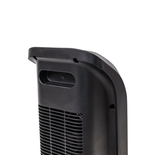 Comfort Zone 18" Tower Space Heater with PTC Heating Element, 1500W/900W Dual Heat, 60° Oscillation, Adjustable Thermostat, Fan-Only Mode, Overheat & Tip-Over Protection, Portable Electric Heater