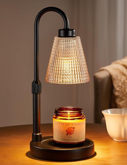 Innqoo Amber Candle Warmer Lamp - Dimmable & Adjustable for Jar Candles | Perfect Gift for Women & New Home Decor