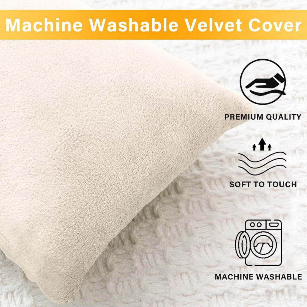 1 MIDDLE ONE 2 Pack Small Pillow, Memory Foam Mini Pillow 11 X 7 Inches for Travel, Sleeping, Nap and Neck, Knee, Lumbar Support, Tiny Cushion for Pet, Dogs (Off-White)