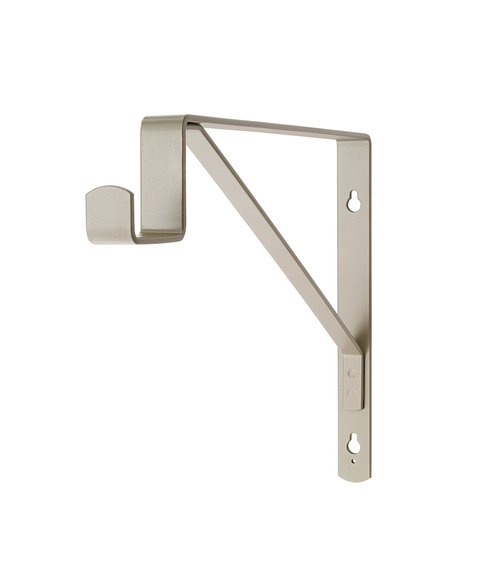 ClosetMaid SuiteSymphony Closet Bracket for Center Rod and Shelf Support, Add On Accessory, Satin Nickel