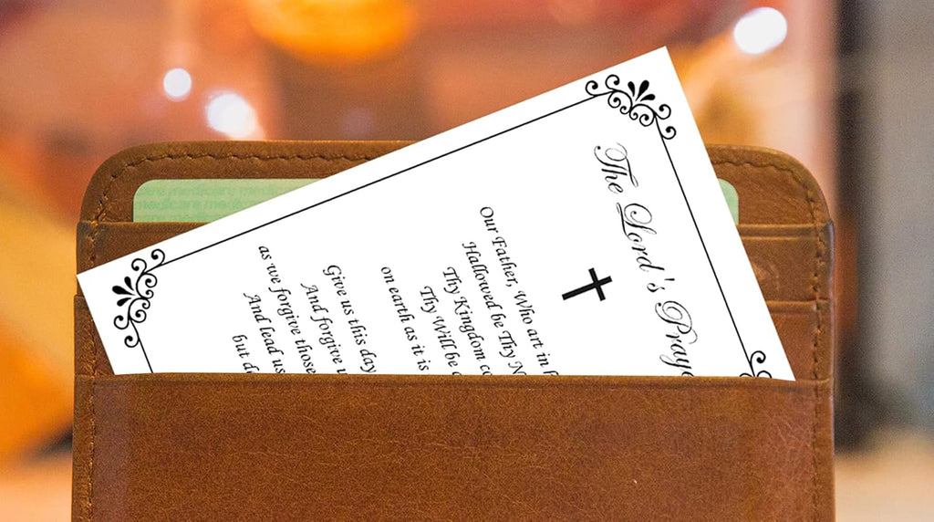 Saint Anthony Mini Statue - 2 Inch Metal Figurine with Laminated Prayer Card | Magnetic Base for Car Dash