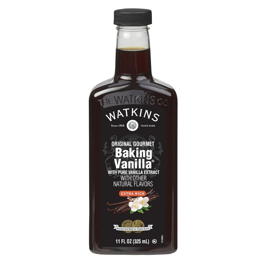 Watkins Gourmet Baking Vanilla - All-Natural Pure Vanilla Extract, 11 Fl Oz (Single Bottle)