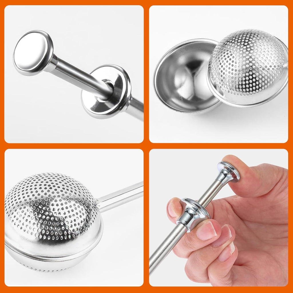 Powdered Sugar Shaker by [Brand Name] - One-Handed Operation Stainless Steel Dispenser for Flour & Spices