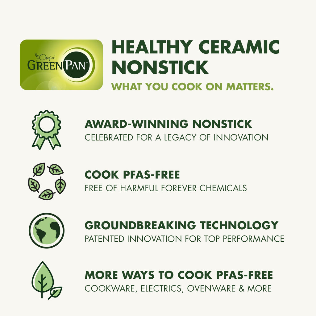GreenPan Hybrid 11” Nonstick Stainless Steel Wok Pan, APEX Tri-Ply Thermobond PFAS-Free Ceramic Skillet, Induction & All Cooktop Compatible, Oven Temp to 850°F, Dishwasher Safe, Gold