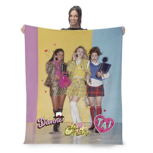 Northwest Paramount Clueless Dionne Cher Tai Silk Touch Throw Blanket, Cozy for All Seasons, Lightweight for Couch, Sofa, Boys Girls Bedding, 50x60 Inches