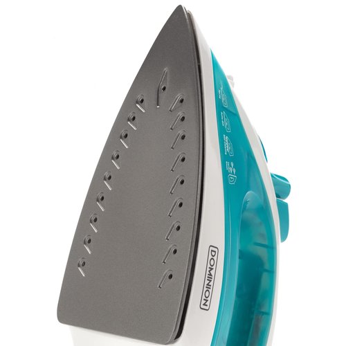 Dominion Advanced Steam Iron for Clothes with Non-Stick Soleplate, Lightweight 1200W Iron with Vertical Steam and Adjustable Thermostat Control, Self Clean, Pivoting Cord, and Steam/Dry/Spray Functions, Teal