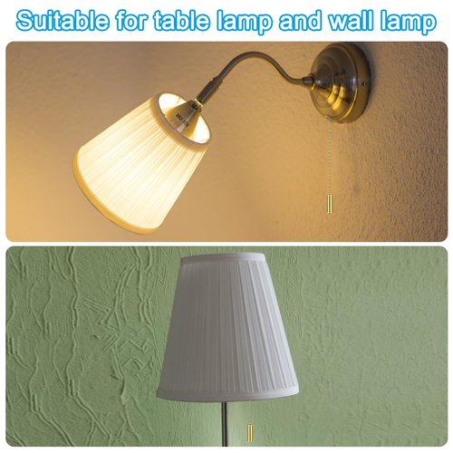 PATIKIL 1M 3.3ft Ceiling Fan Pull Chain, 4 Pcs Beaded Pulls Cord Extender Cylinder Pendant for Fan Light Chandelier Table Lamp Pulling Switch, Silver Tone
